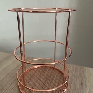 Rose Gold Wire Mesh Pen Holder